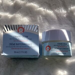 First Aid Beauty Firming Cream in Light Blue Jar